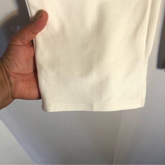 Soft Surroundings White Perfect Ponte Straight Leg Pants | Size L - Picture 7 of 11
